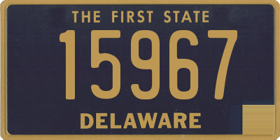 DE license plate 15967