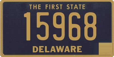 DE license plate 15968