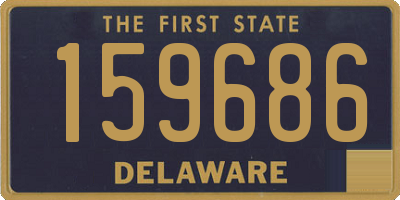 DE license plate 159686