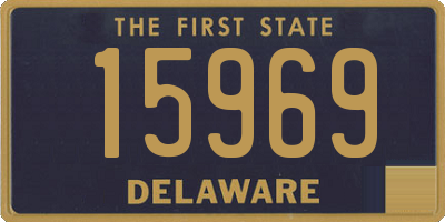 DE license plate 15969