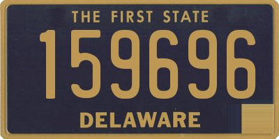 DE license plate 159696