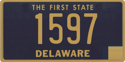 DE license plate 1597