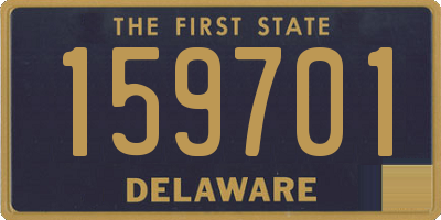 DE license plate 159701