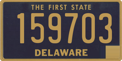 DE license plate 159703