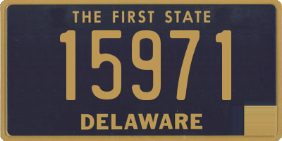 DE license plate 15971