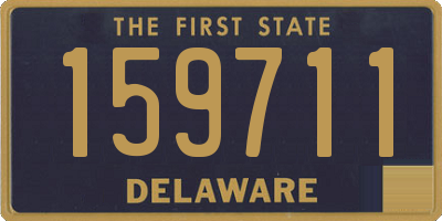 DE license plate 159711