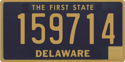 DE license plate 159714