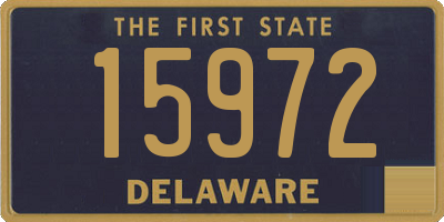 DE license plate 15972