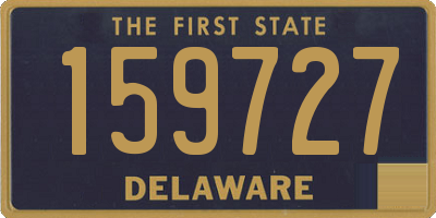 DE license plate 159727