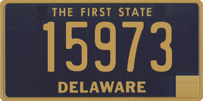 DE license plate 15973