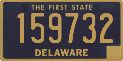 DE license plate 159732