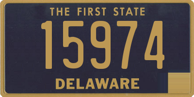 DE license plate 15974