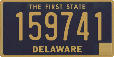 DE license plate 159741