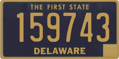 DE license plate 159743