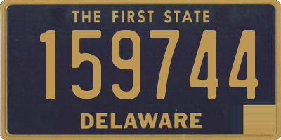 DE license plate 159744