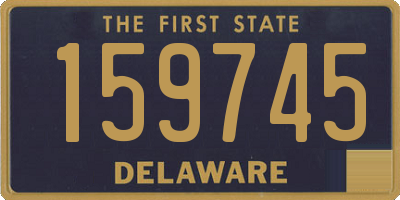 DE license plate 159745