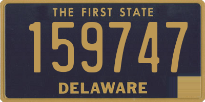 DE license plate 159747