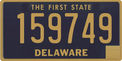 DE license plate 159749