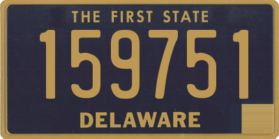 DE license plate 159751