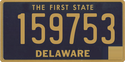 DE license plate 159753