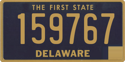 DE license plate 159767