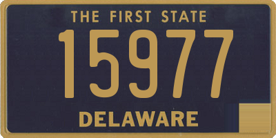 DE license plate 15977