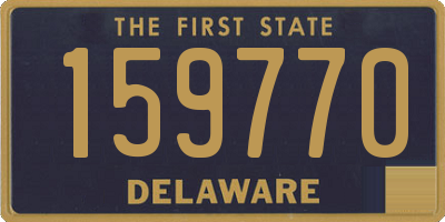 DE license plate 159770