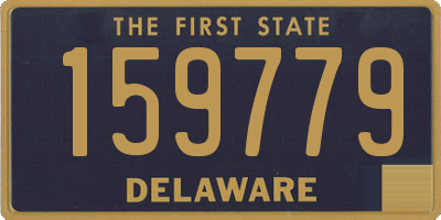 DE license plate 159779