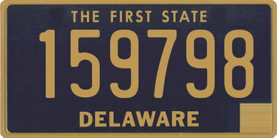 DE license plate 159798