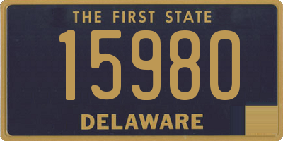 DE license plate 15980