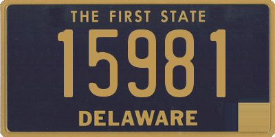 DE license plate 15981