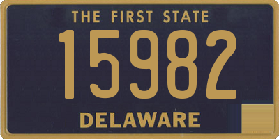 DE license plate 15982