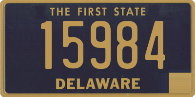 DE license plate 15984