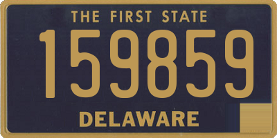 DE license plate 159859