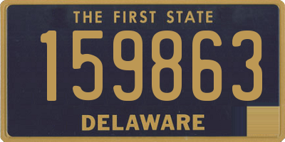 DE license plate 159863