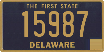 DE license plate 15987