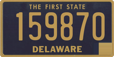 DE license plate 159870