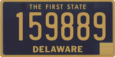 DE license plate 159889