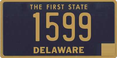 DE license plate 1599