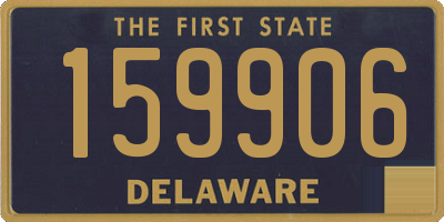 DE license plate 159906