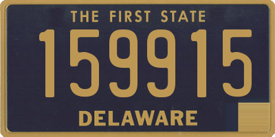 DE license plate 159915