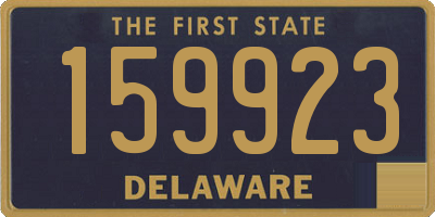 DE license plate 159923