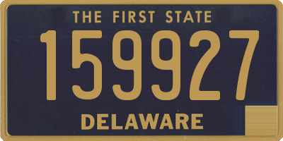 DE license plate 159927