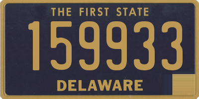 DE license plate 159933