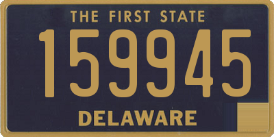 DE license plate 159945