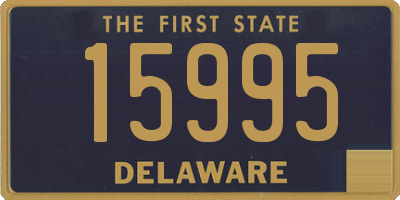 DE license plate 15995