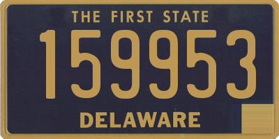 DE license plate 159953