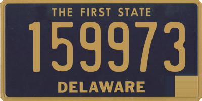 DE license plate 159973