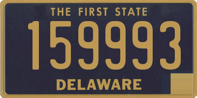 DE license plate 159993