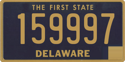 DE license plate 159997